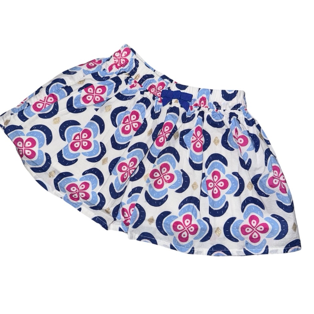 โ๏ธ6/$20โ๏ธ Gymboree Floral Blue and Pink Skirt - Picture 1 of 8